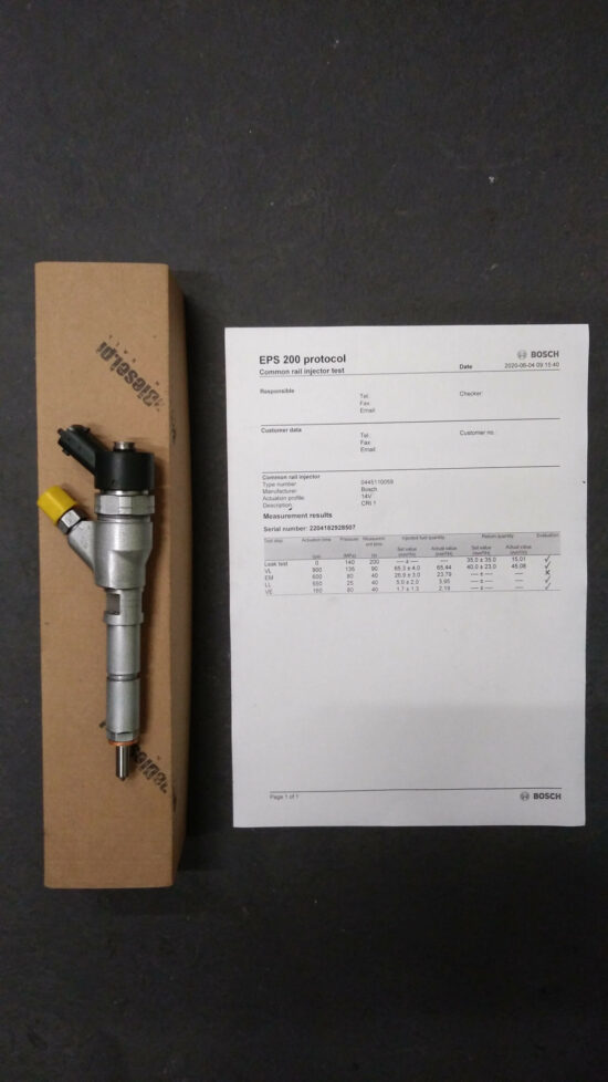 Wtryskiwacz Vauxhall Signum 1.9 CDTI - 0445110276