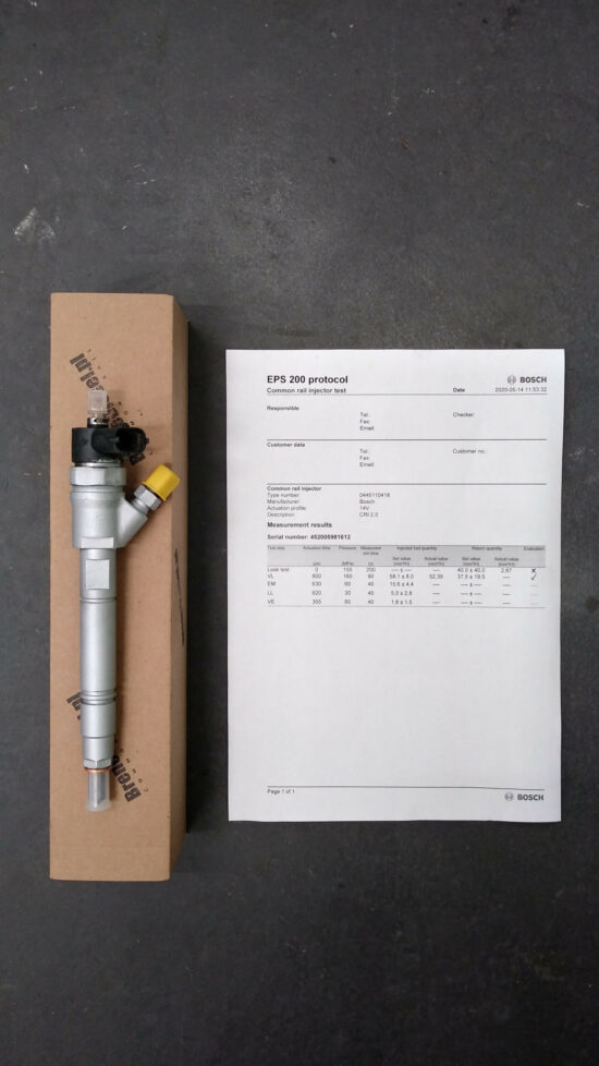 Wtryskiwacz Opel Movano 2.5 DTI - 0445110265