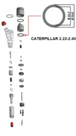 CATERPILLAR podkładka regulayjna  2.22-2.40 - obrazek 2