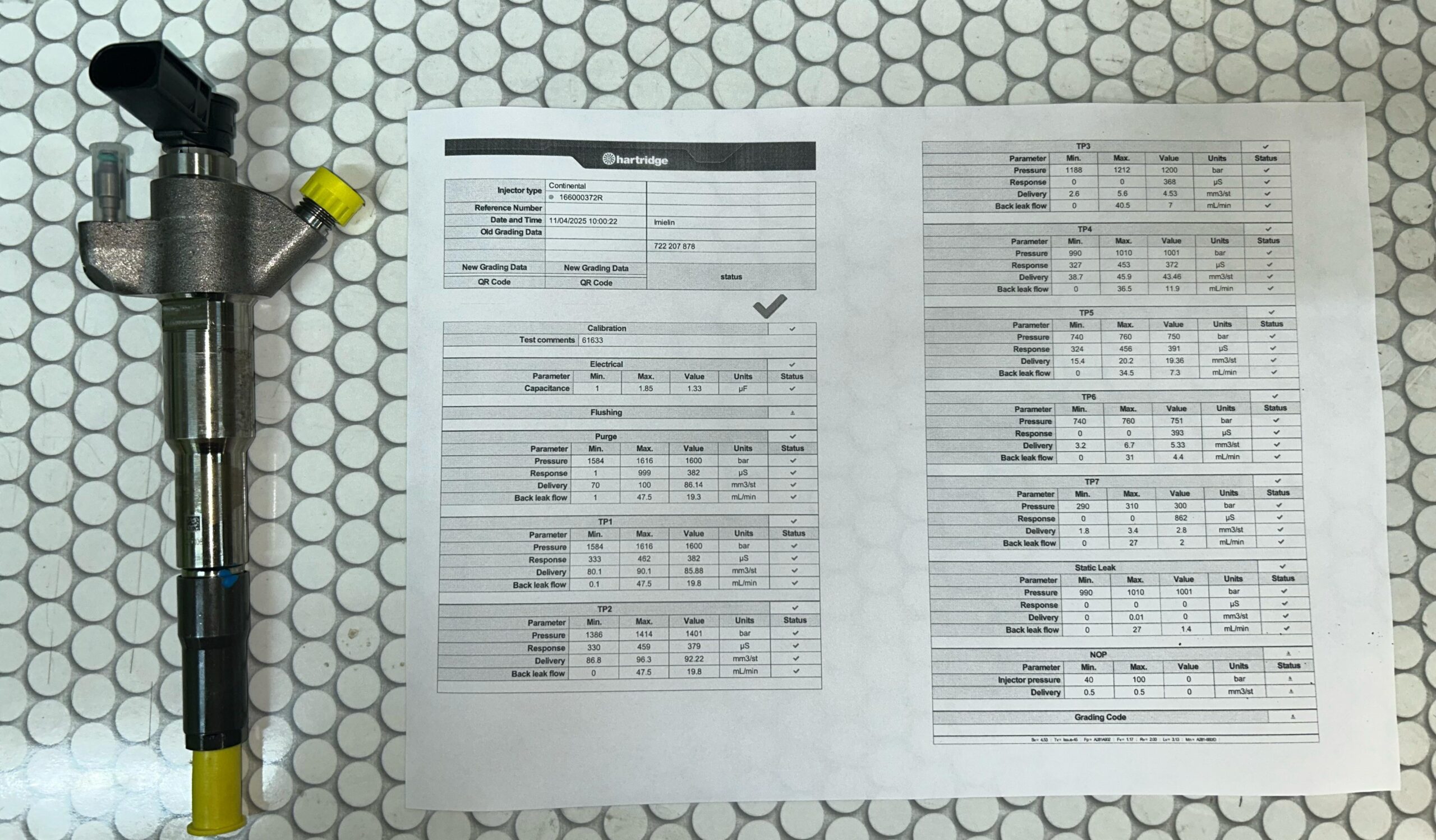 Regeneracja wtrysków Bosch 03l130277j – Gdańsk